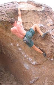 picture of Tom climbing 