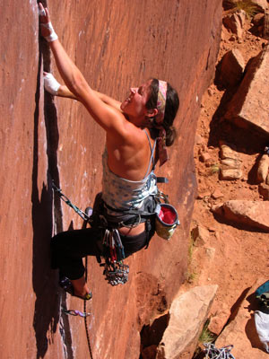 picture of crack climbing
