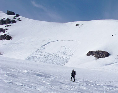 picture of Rainier trip avalanche