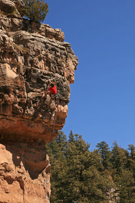 picture of Ted Climbing