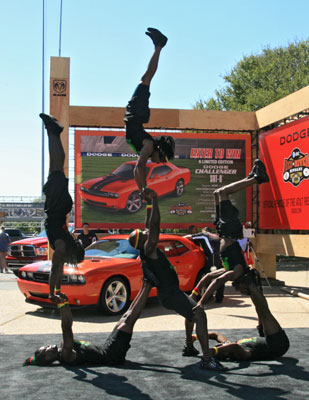 picture of African acrobats
