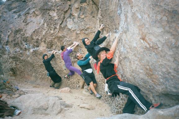 picture of costume climbers