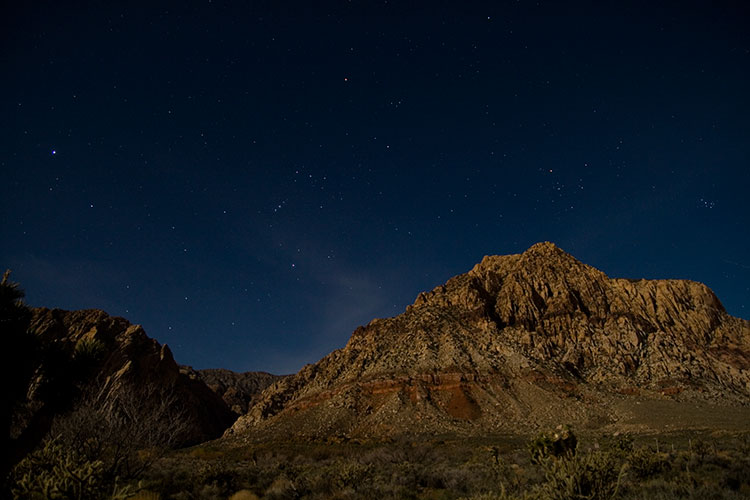 picture of Red Rocks at night