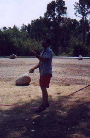 picture of slacklining