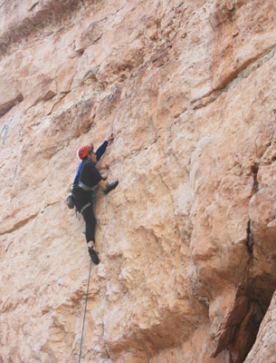 picture of Tom Climbing