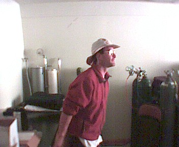 Picture of Tom in lab